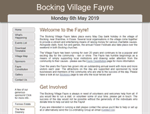 Tablet Screenshot of bockingvillagefayre.co.uk